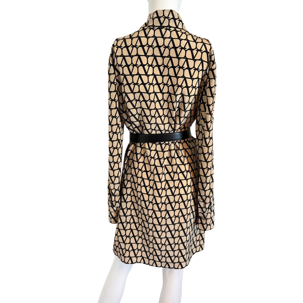 Valentino Toile Icongraphe Seidenkleid
