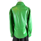 Ganni Leder Bluse