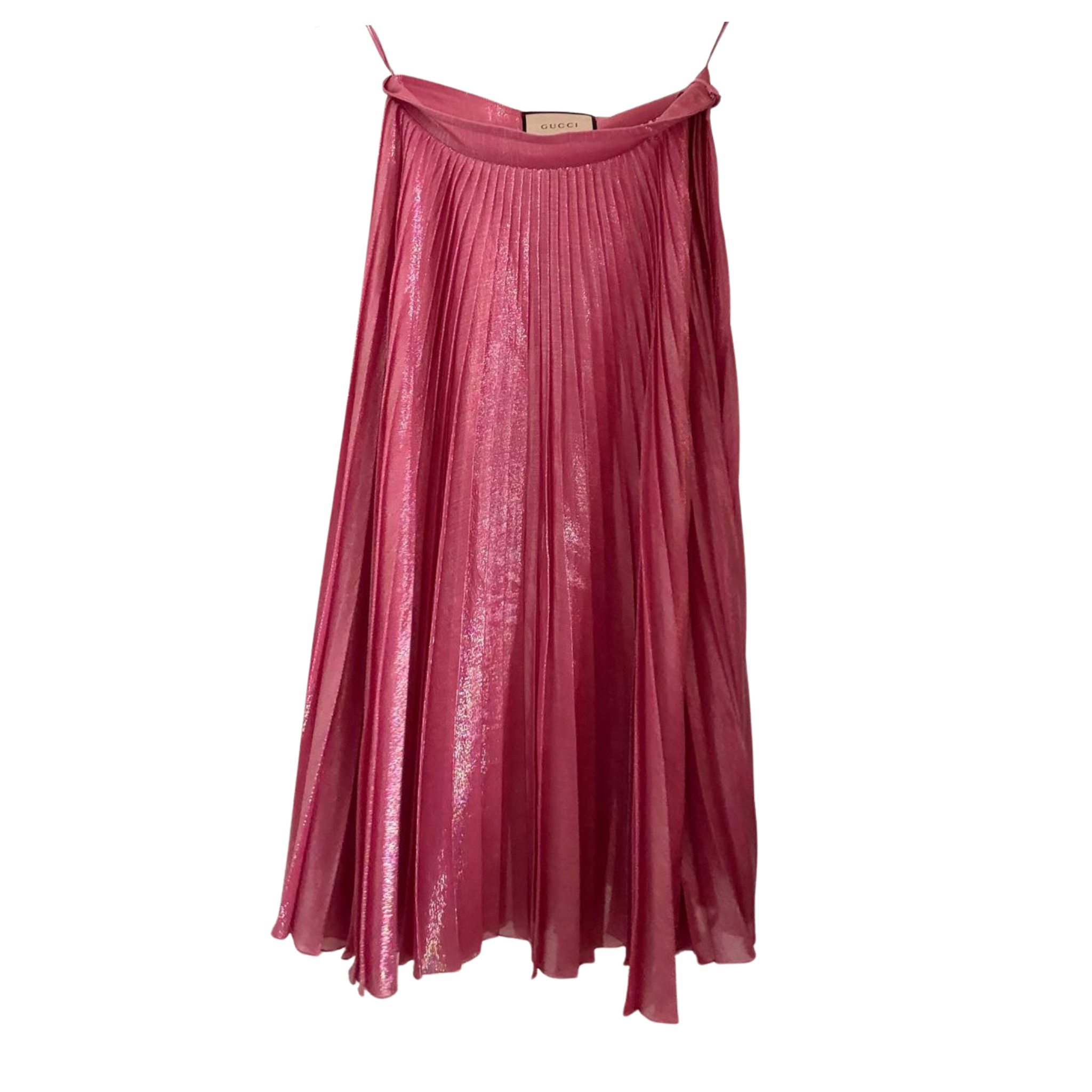 Gucci, Seiden Midi Plisseerock