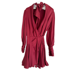 Zimmermann Seidenkleid, bordeaux