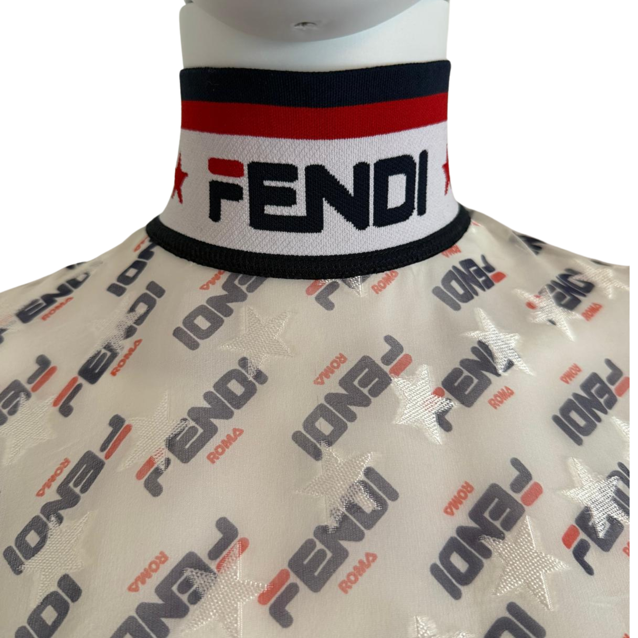 Fendi x FILA Seidenbluse