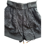 Valentino High Waisted Floral Lace Culotte Shorts