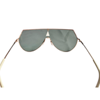 Fendi Eyeline Sonnenbrille im Aviator-Stil mit einem goldenen Rahmen