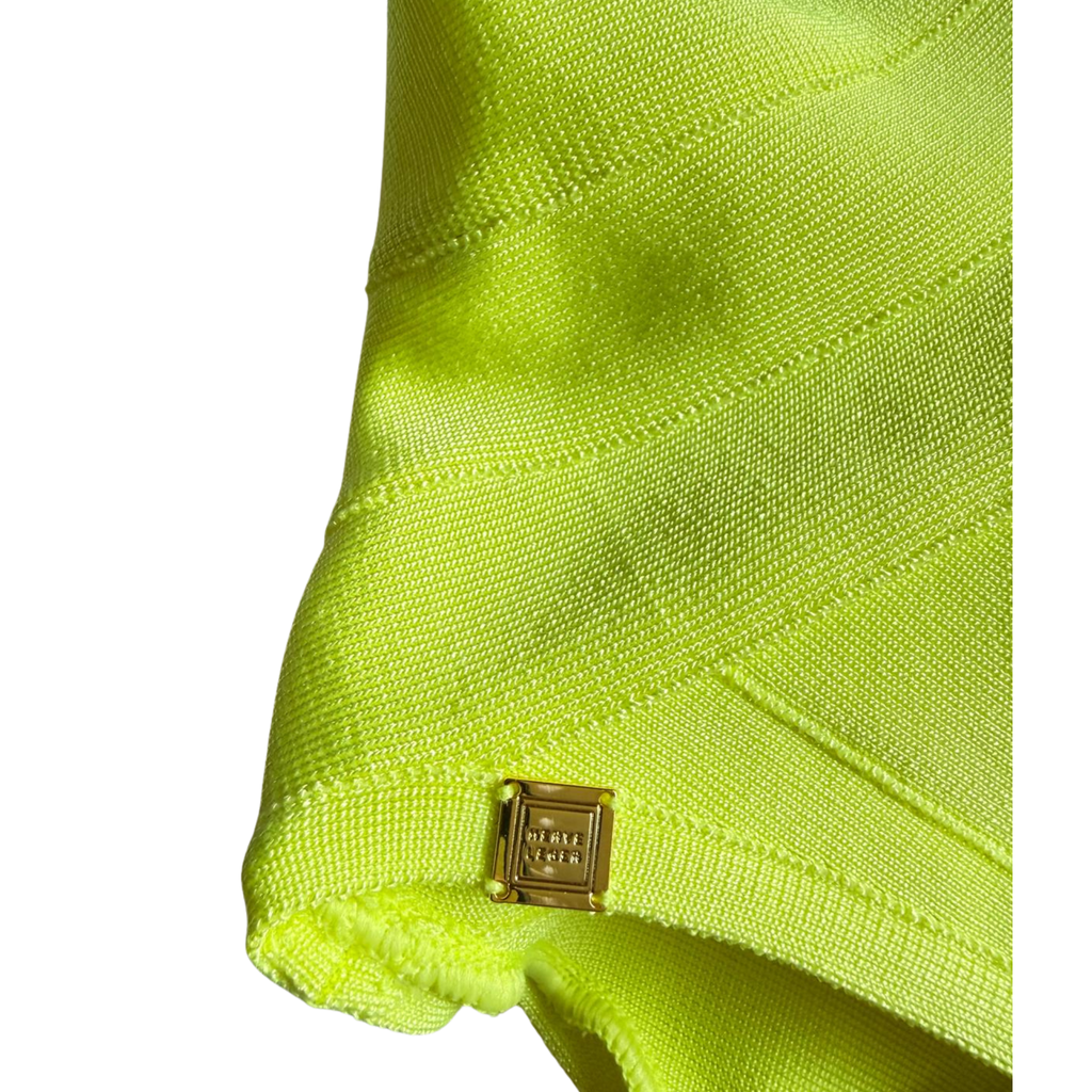 Herve Leger Badeanzug, neongelb