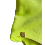 Herve Leger Badeanzug, neongelb