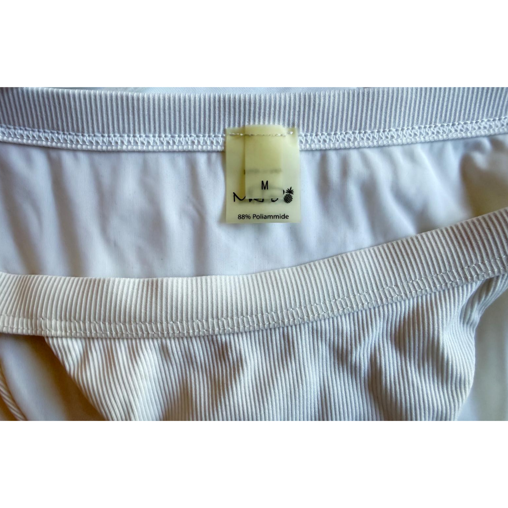Monica Hansen Beachwear, weiss mit Perlen