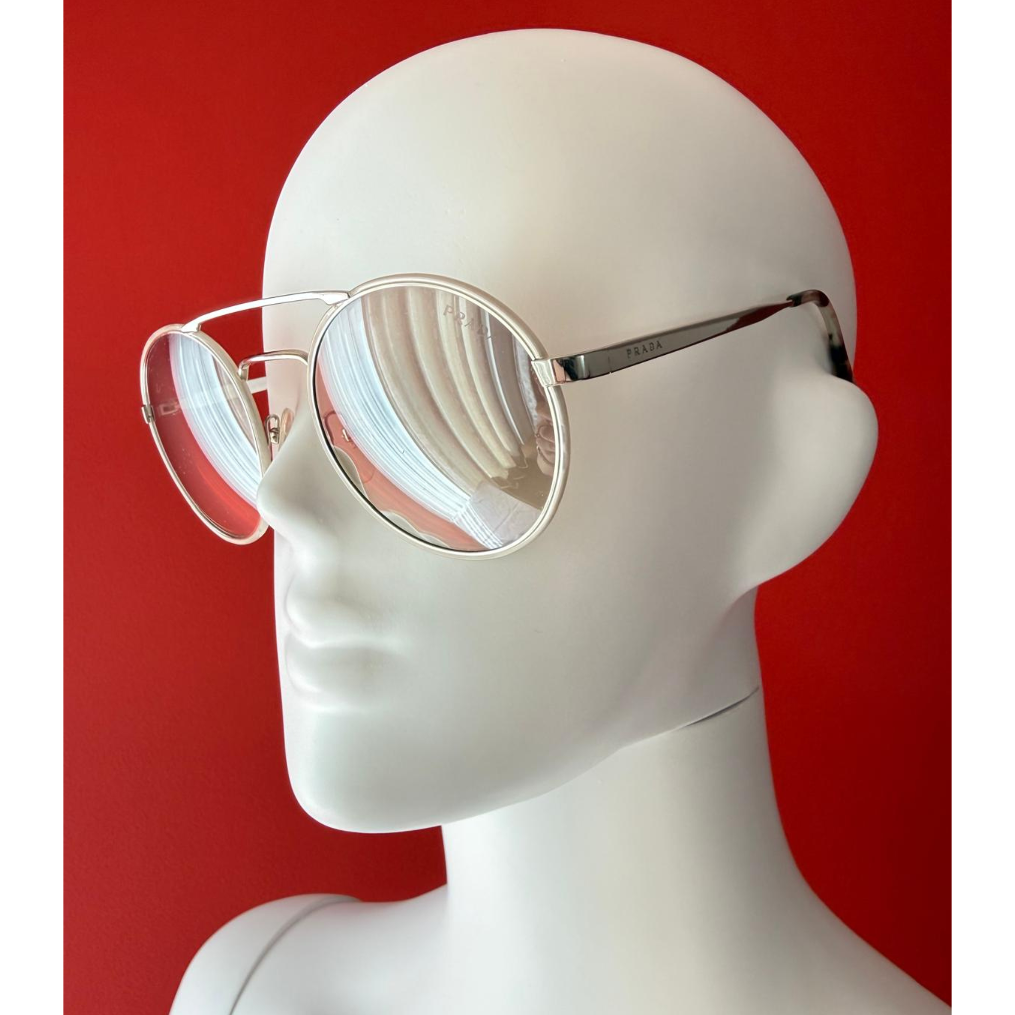 Prada Brille, beige