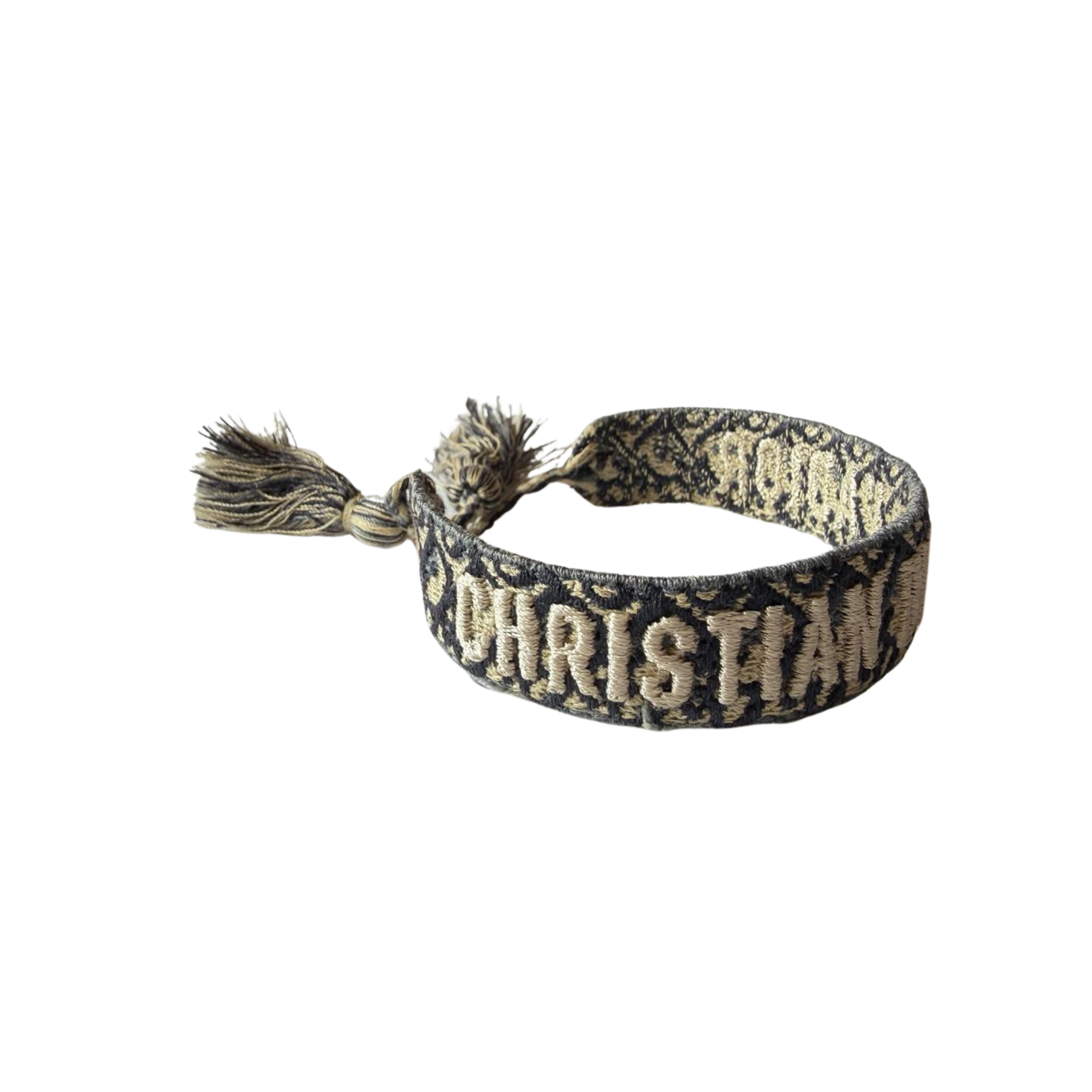 Dior J'adior Armband aus gewebter Baumwolle