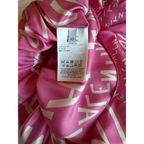 Valentino Logo Print Seidenkleid