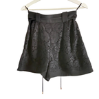 Valentino High Waisted Floral Lace Culotte Shorts