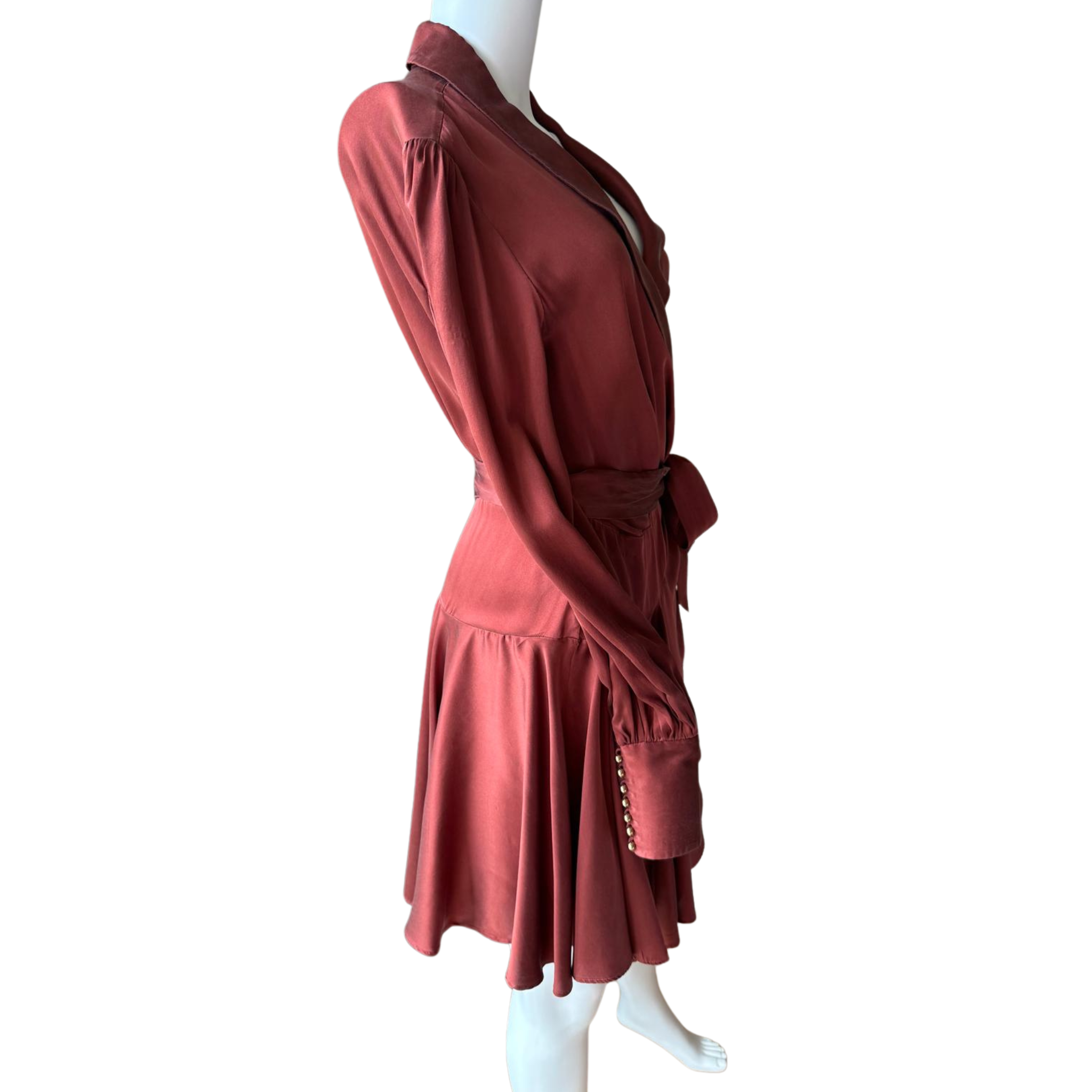 Zimmermann Seidenkleid, bronze