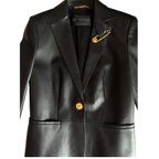 Versace Lederjacke/Blazer