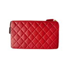 Chanel Pochette aus rotem Kalbsleder