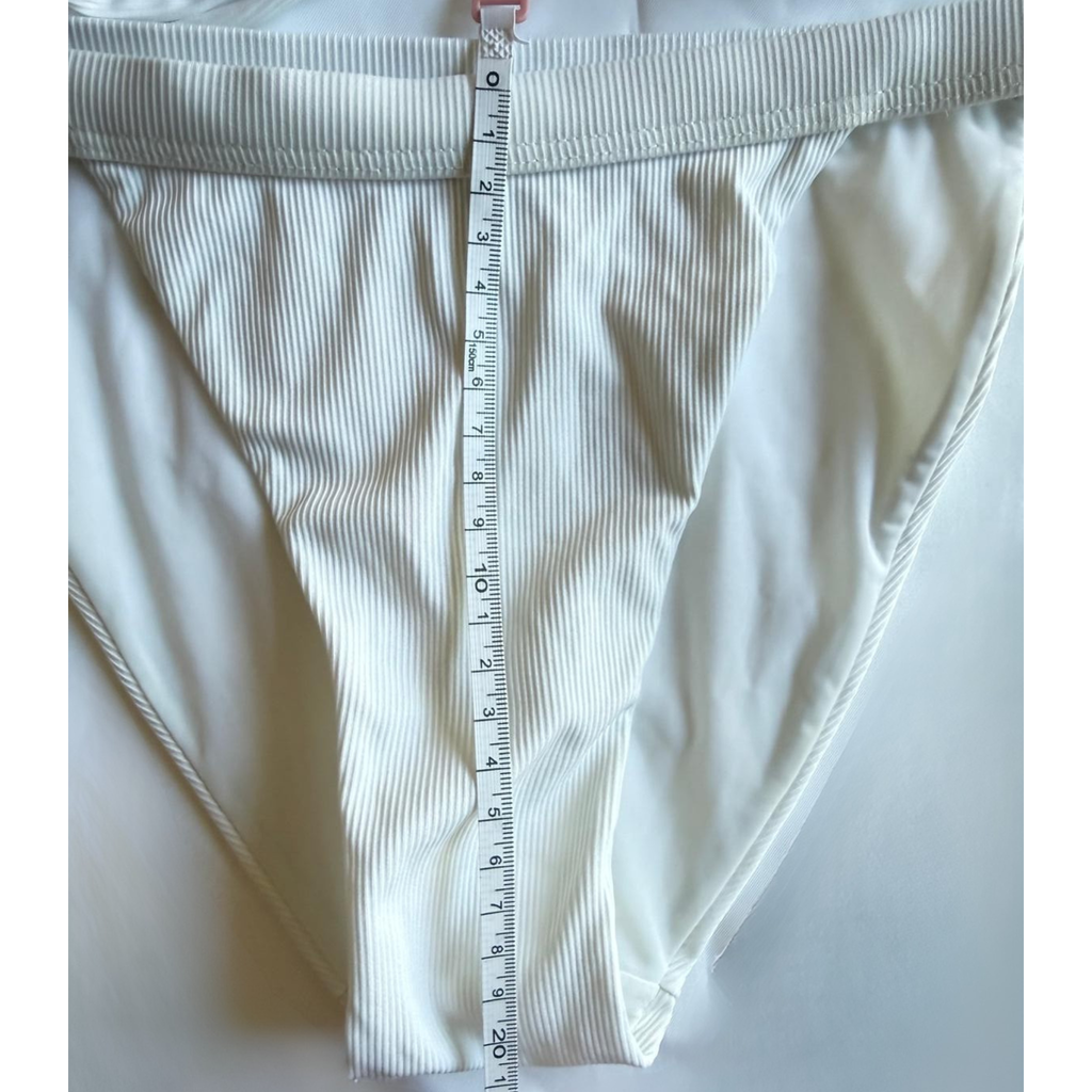 Monica Hansen Beachwear, weiss mit Perlen