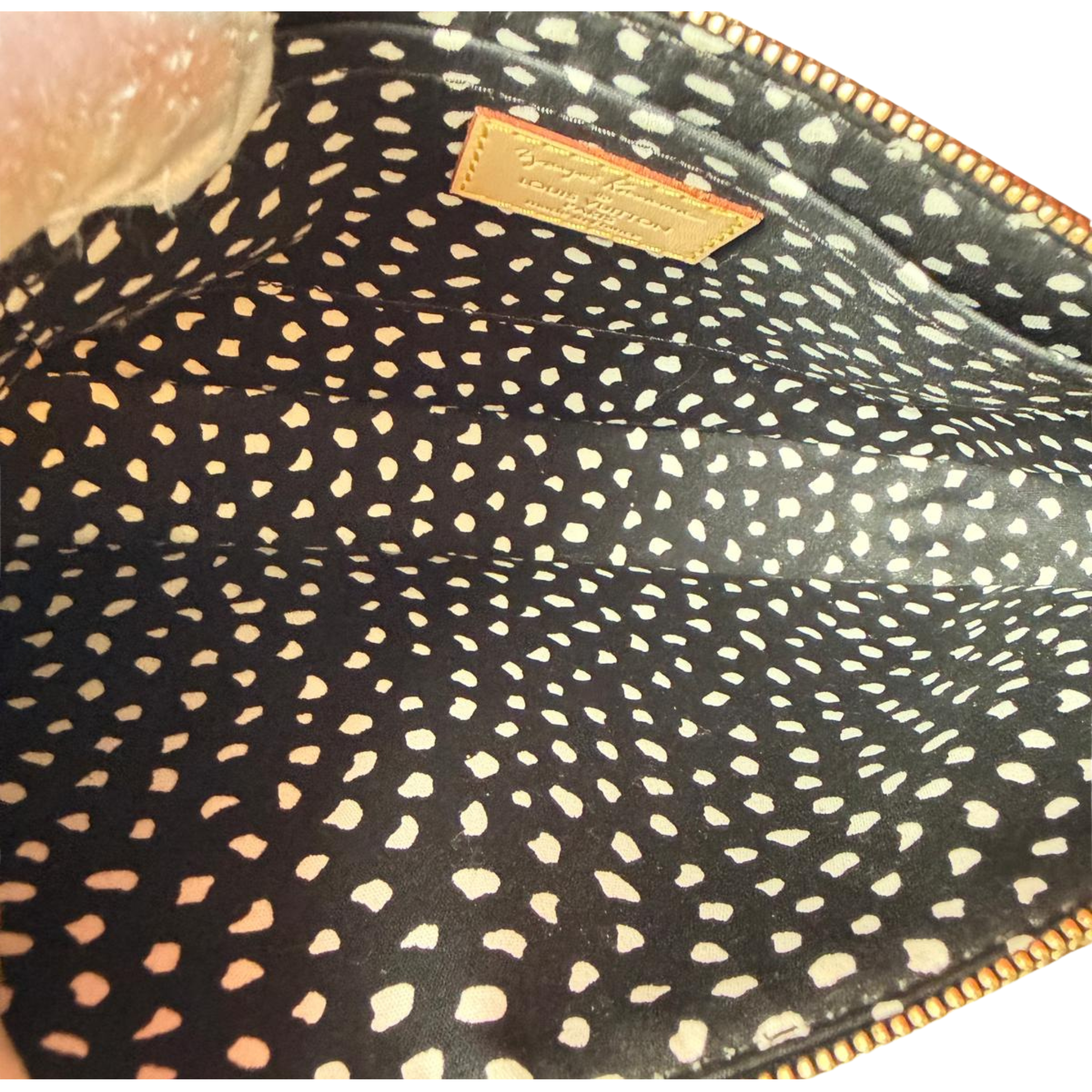 Louis Vuitton x Kusama Pochette dots schwarz/weiss, 2012