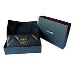 Chanel 19 Long Flap Wallet, Kalbsleder