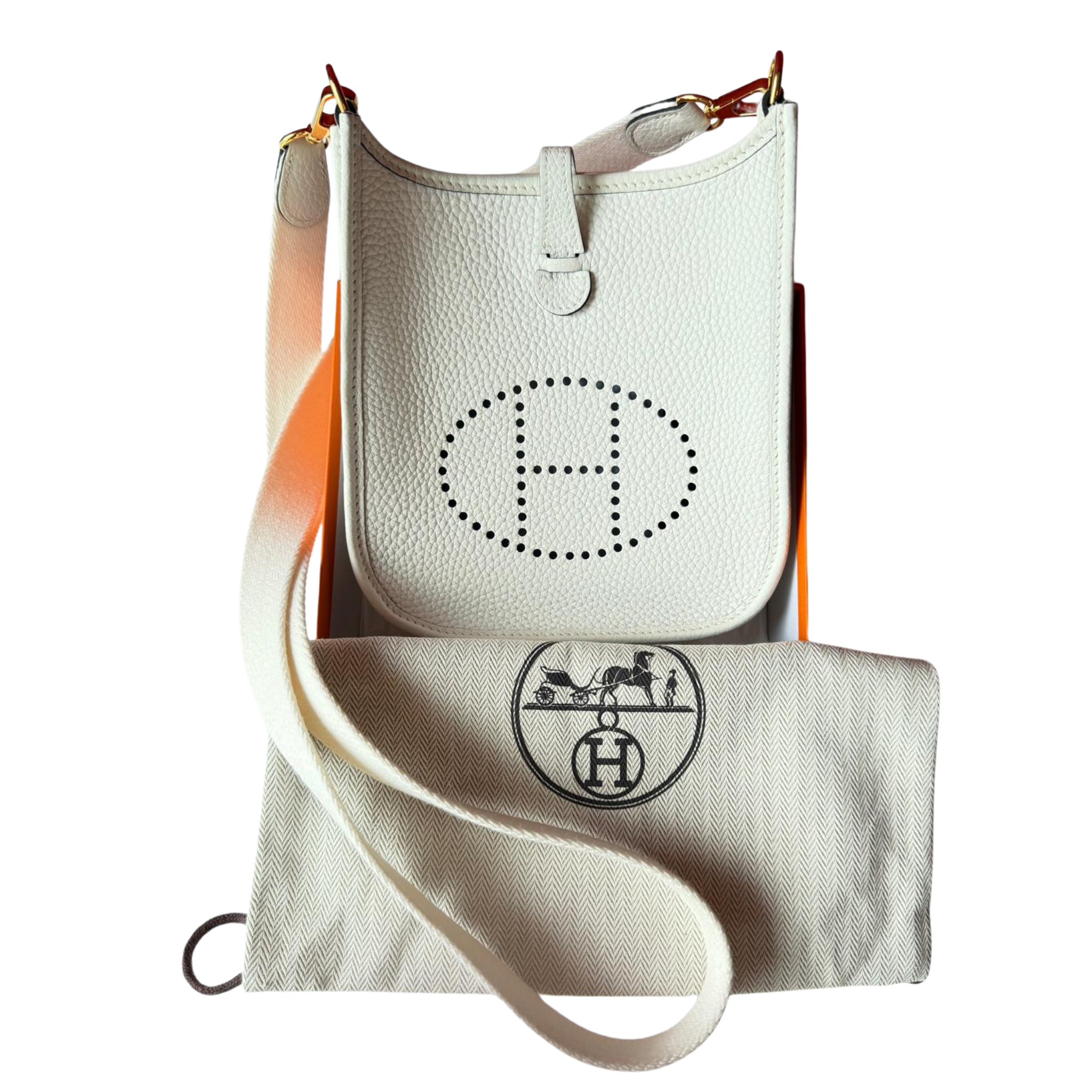 Hermès Evelyne New White TPM, GHW