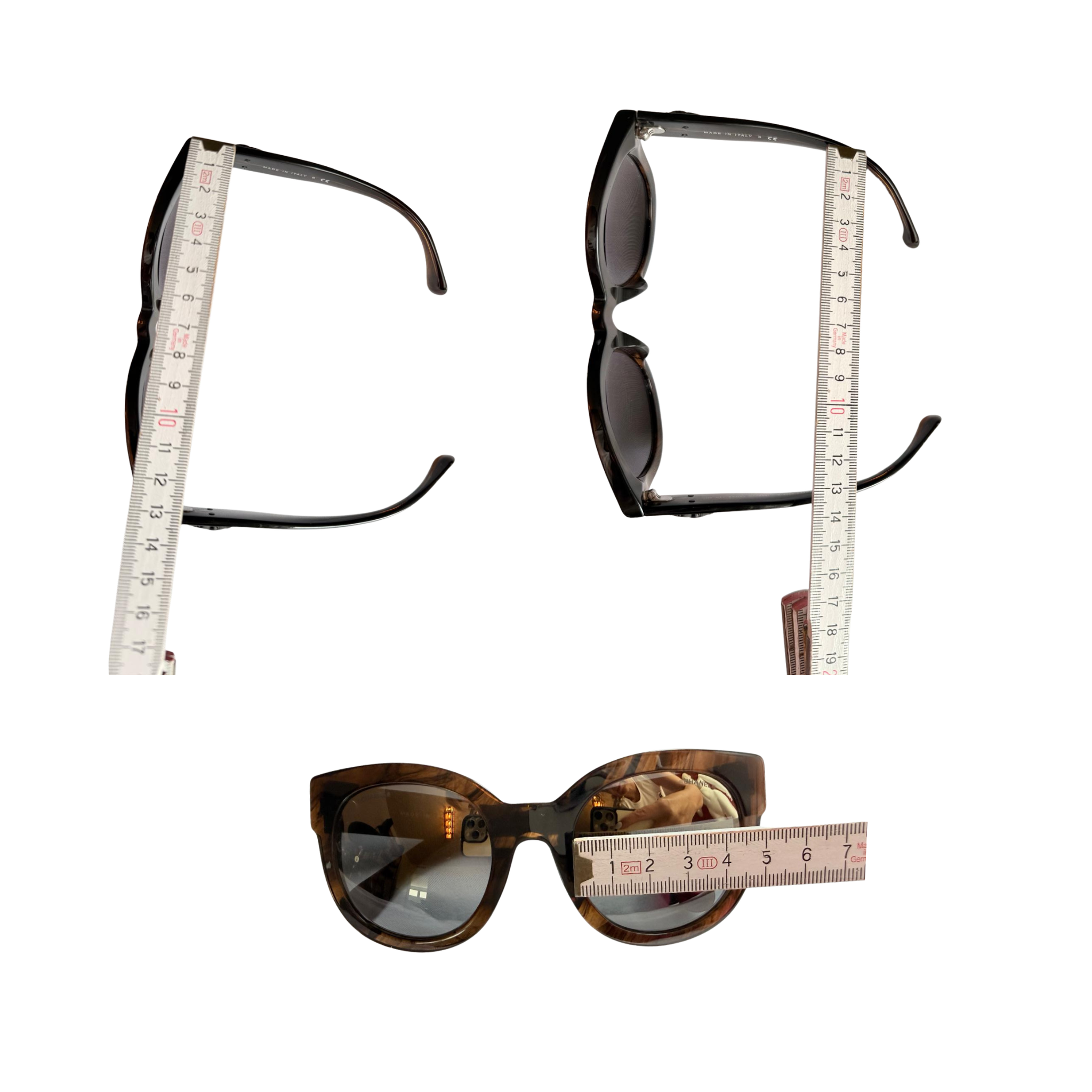 Chanel Sonnenbrille mit schwarzen CC Logo