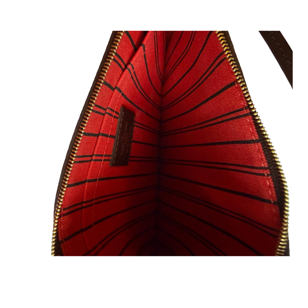 Louis Vuitton Pochette Damier ébène, Neuwertig!