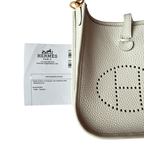 Hermès Evelyne New White TPM, GHW