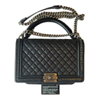 Chanel Boy Bag Large, Limited Edition mit Kettenrand