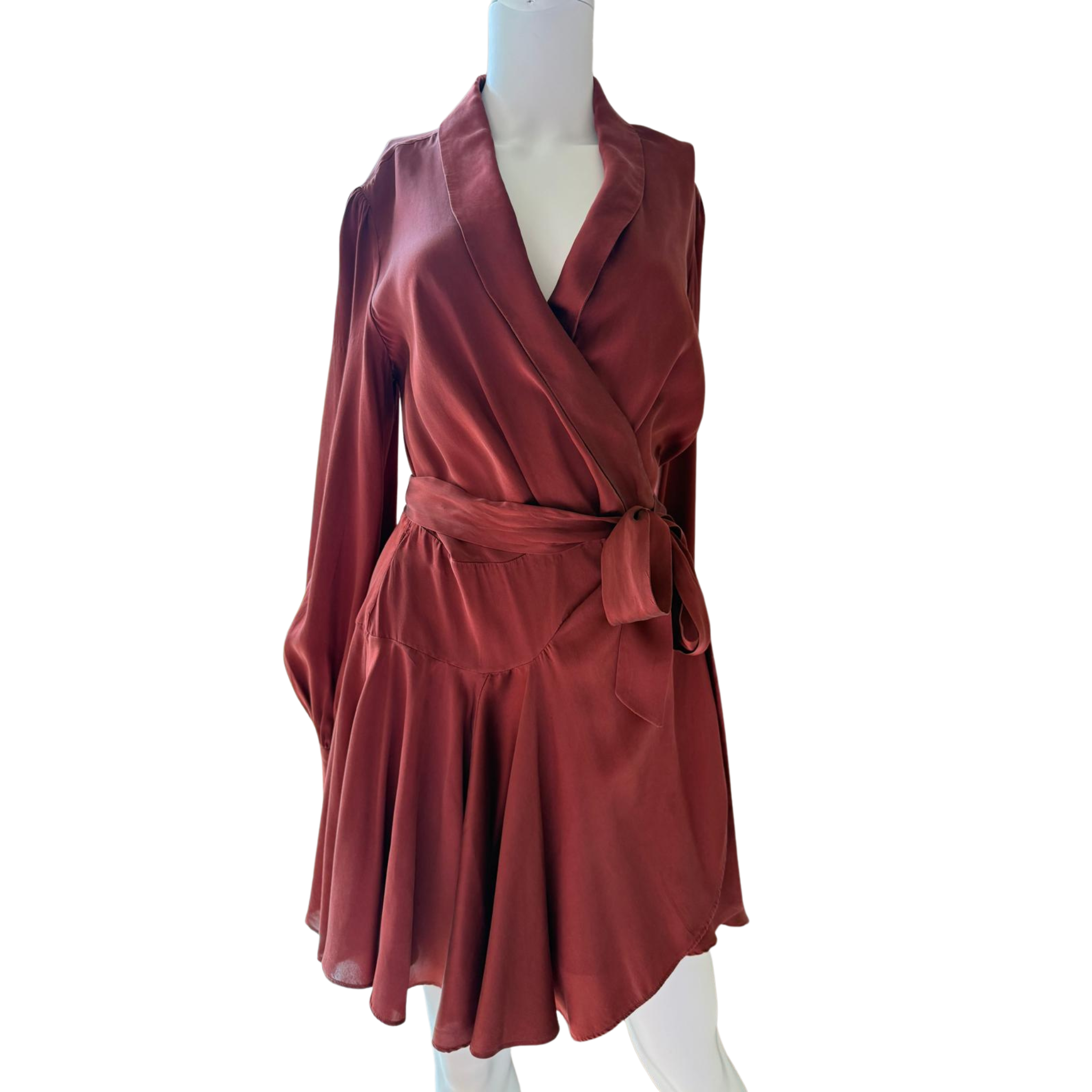 Zimmermann Seidenkleid, bronze