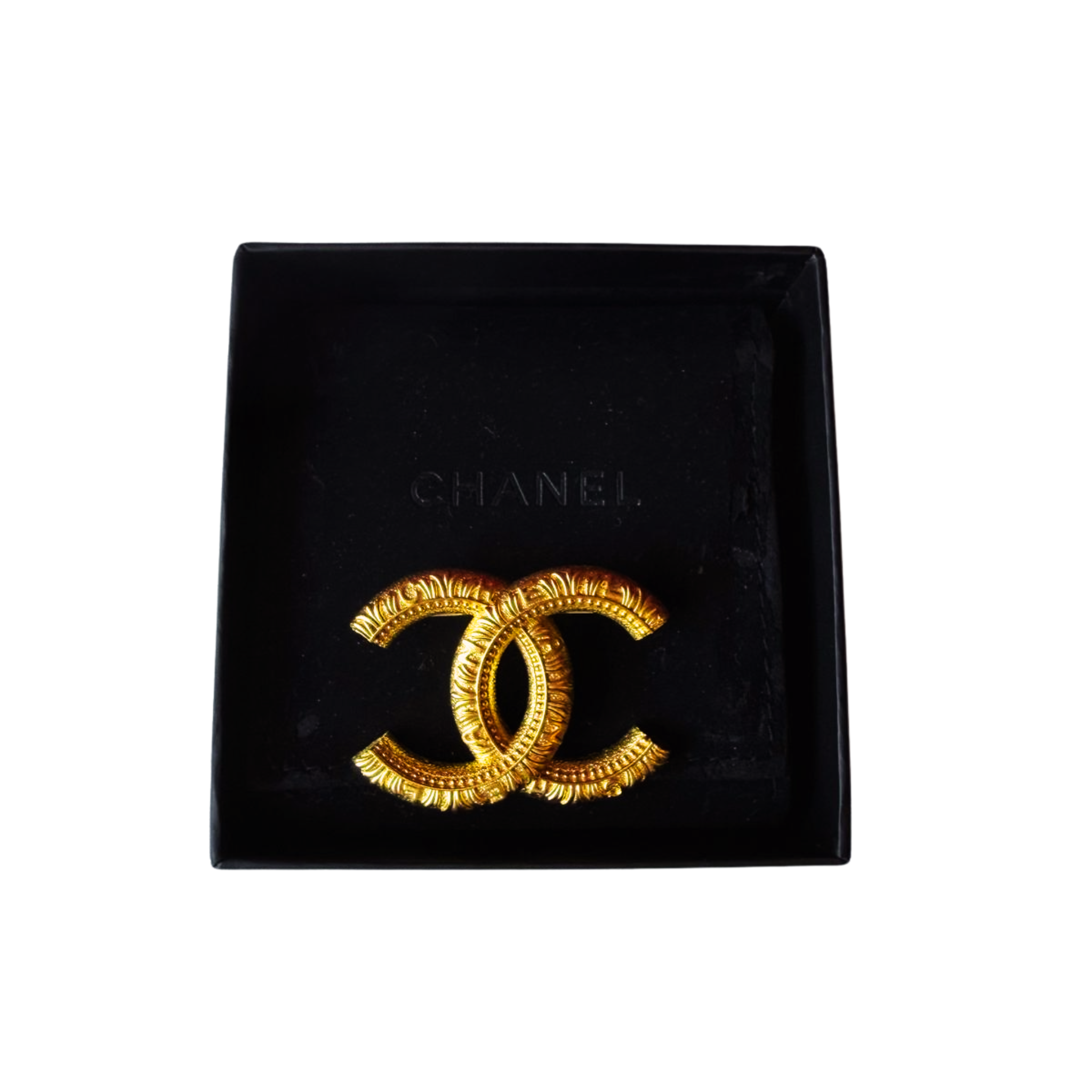 CC Brosche, gold