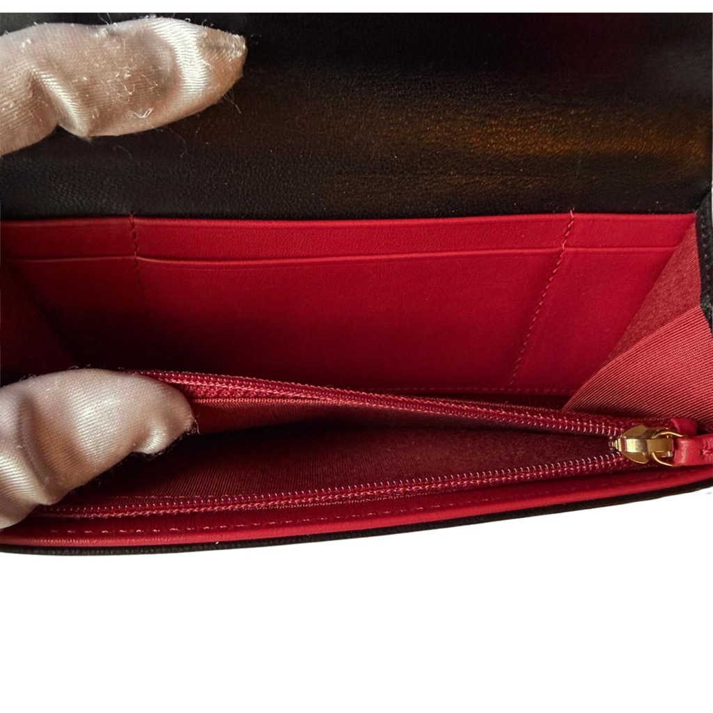 Chanel 19 Long Flap Wallet, Kalbsleder