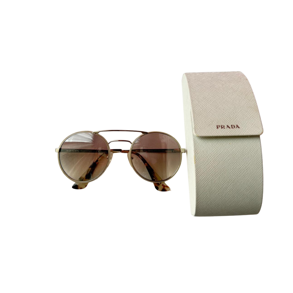 Prada Brille, beige