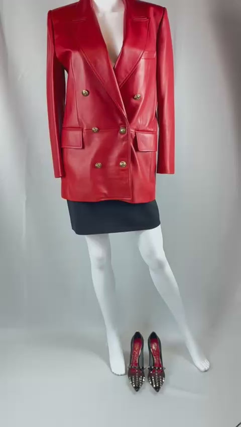 Saint Laurent Lederjacke