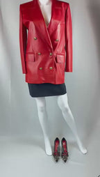 Saint Laurent Lederjacke